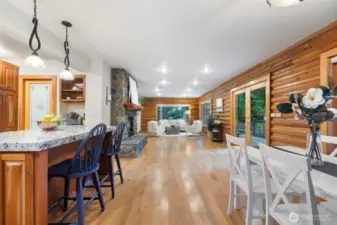 Convenient access to the kitchen just off the garage breezeway.
