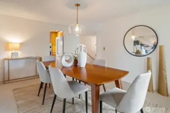 This space is perfect for a large gathering or quiet evening at home.