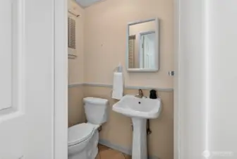 1/2 Half bath off Laundry