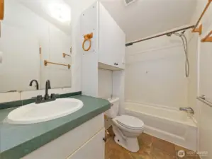 Hallway bathroom