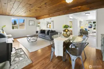 This flexible living space is perfect for movie nights or home gatherings