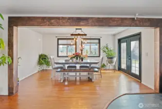 Dining area upstairs