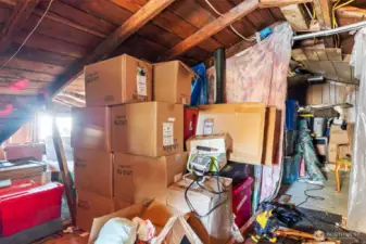 Attic Space above upper level