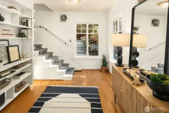 Large foyer area perfect for greeting guests