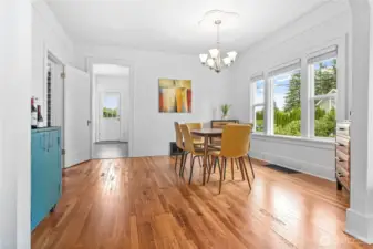 There is a nice sized dining room for entertaining.