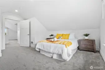 Primary bedroom, upstairs.