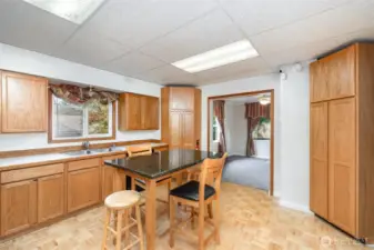 Kitchen conveniently located off the living room.