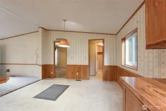 Dining room to Laundry