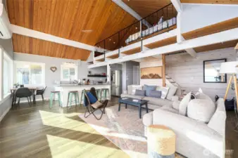 Open great room concept