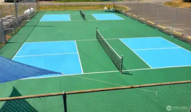 Community pickleball court