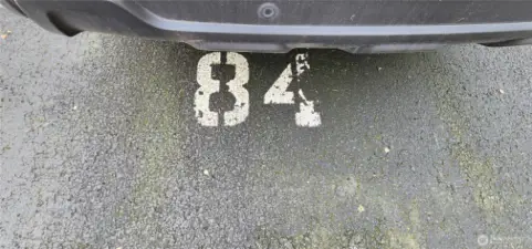 One of the assigned parking spots, right out front of the home. This spot offers convenient access to the property.