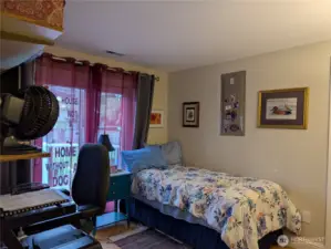 Bedroom #2 with sliders to deck