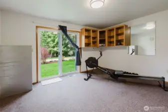 Flex space on the lower level. So many possibilities, guest room, exercise room, office, craft room, media room. You choose!