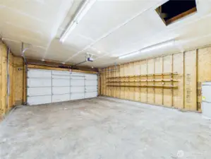 2-car Garage with space for storage.