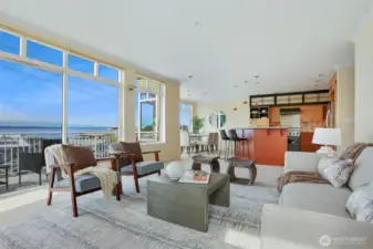 This stunning home features an open floor plan with walls of windows to enjoy the views and bring in abundant natural light!