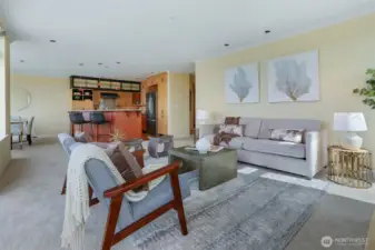 Another angle from the living room looking back towards the kitchen.