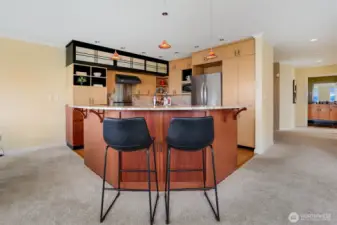 Breakfast bar for enjoying your morning coffee!