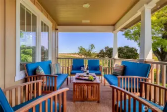 Front porch for morning coffee