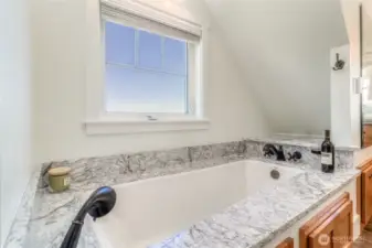 Primary suite jetted tub