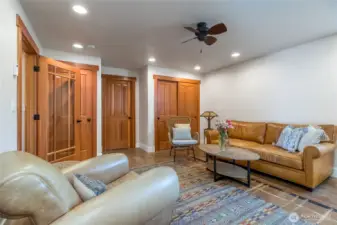 Lower Level large bedroom seating area.