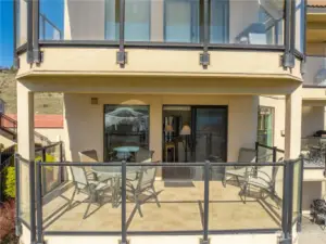 Large Balcony with 180 degree view.