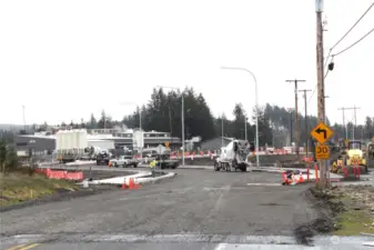 New roundabout on HWY 12 being completed