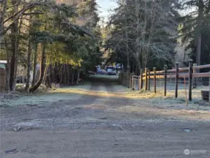 Driveway easement into home.