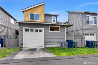 1-Car attached garage.