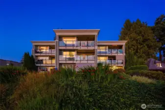 Private terraced grounds, water views, and more.