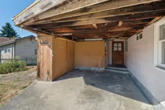Covered parking leads straight to the main entrance, providing year-round convenience and protection from the elements, along with easy access into the home. Don’t miss the hidden extra storage space cleverly built into the carport!