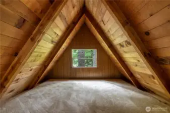 Spacious loft ~ has slept 6! Cabin has slept 8.