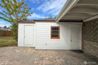 Rebuilt Garage and Storage