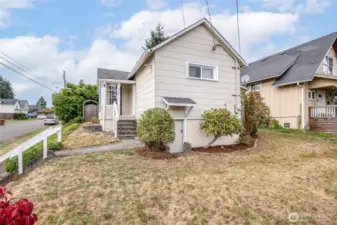 The home, sitting above the street, adds plenty of natural light throughout.