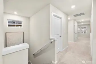 Spacious upstairs hallway