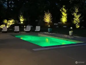 Night life at pool, set your own color!