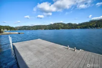 From the Dock View of the Beautiful Summit Lake.