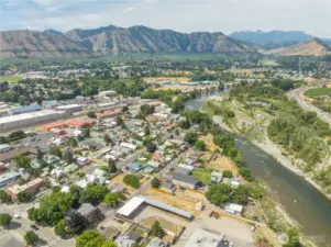 Aerial showcasing surrounding neighborhood appeal for renters