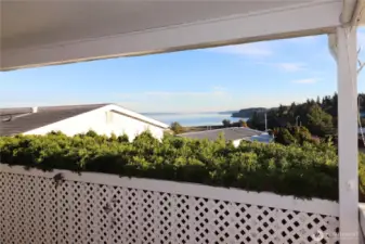 View from the back deck of the water
