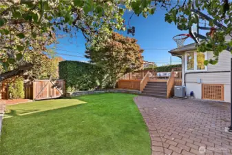Dream turf backyard.  Great for year round enjoyment.