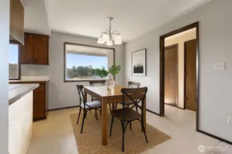 Virtually Staged Dining Room