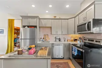 Kitchen in apartment