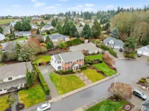 Home is next to dead end cul de sac street on Carnbee Ct, affording lots of privacy and peace.