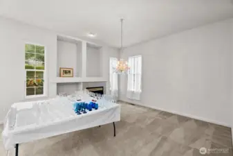photo from 2nd Dining Room with fireplace off Kitchen in Great room
