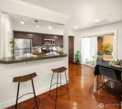 Inviting Breakfast Nook just Steps from the Kitchen