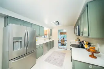 Spacious galley kitchen. All appliances included.