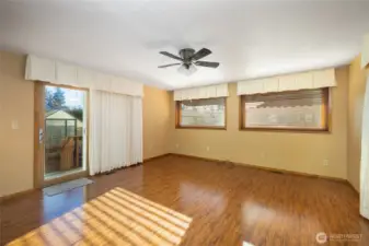 Family room off kitchen