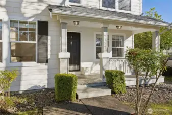 Welcoming front porch.