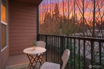 Home is tucked away and peaceful. Outdoor space is great to grill or enjoy a moment of fresh air