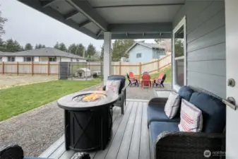 Rainy days.. who cares. Cozy up on your covered back deck and watch the storms roll by