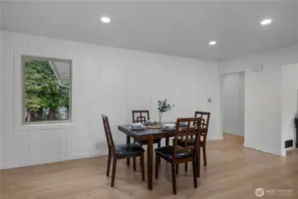 DECORATIVE TRIM WALLS IN SEVERAL AREAS OF THE HOME